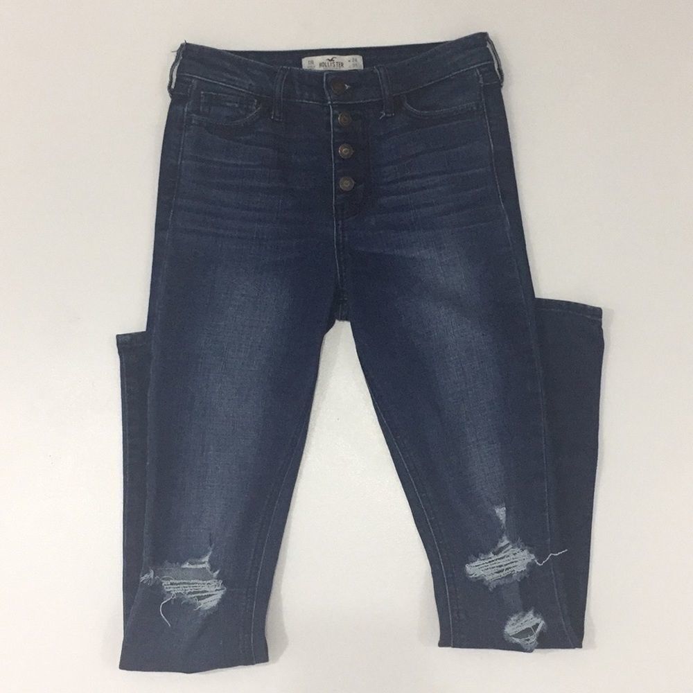 Hollister button fly skinny jeans‎